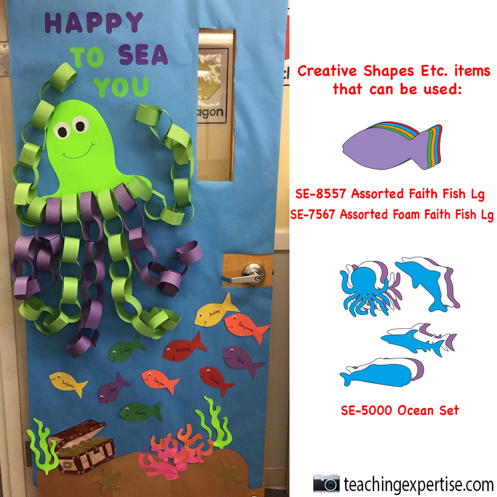 Welcome Students Back to School with a fun Sea themed Door
