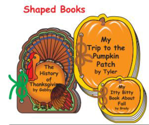 Create Fall Themed Shaped Books