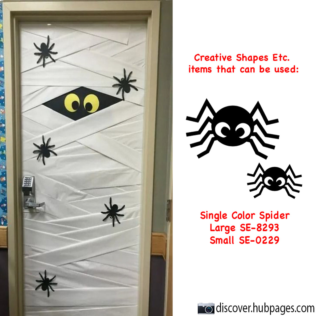 Wrap up your Halloween Classroom Décor with a Spider themed door!