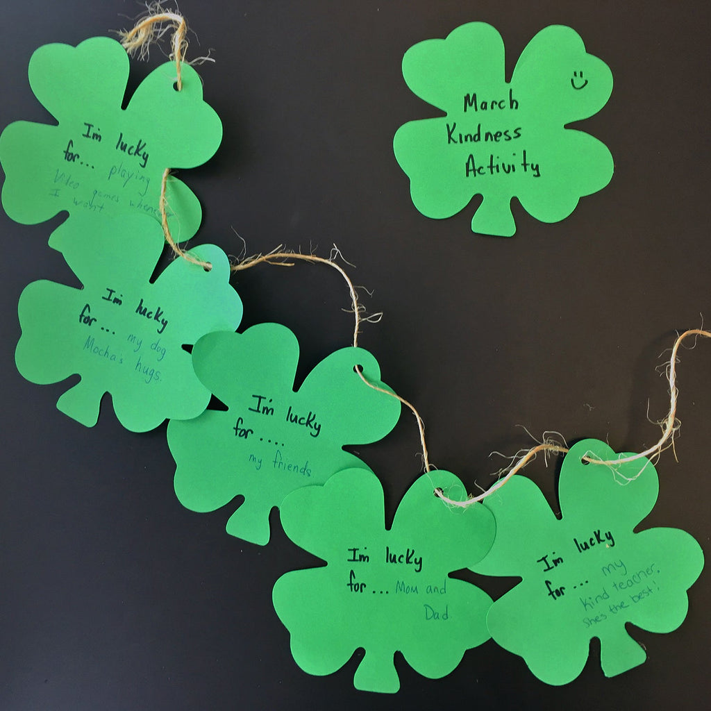 March Kindness Craft Activity Using Clover Cut-Outs