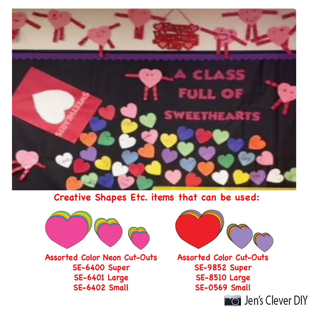 Show off your classroom full of Sweethearts with this fun Bulletin Board idea for Valentine's Day!