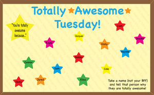 Totally Awesome Tuesday Bulletin Board Idea for Creating Camaraderie in the Classroom!