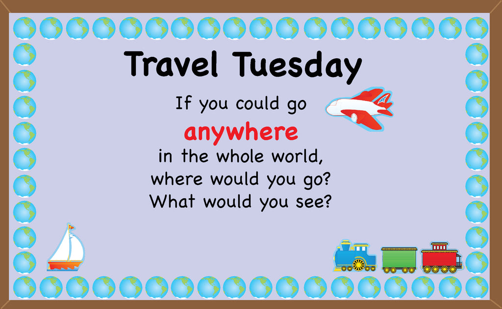 Travel to New Destinations with this Travel Tuesday Bulletin Board Design!