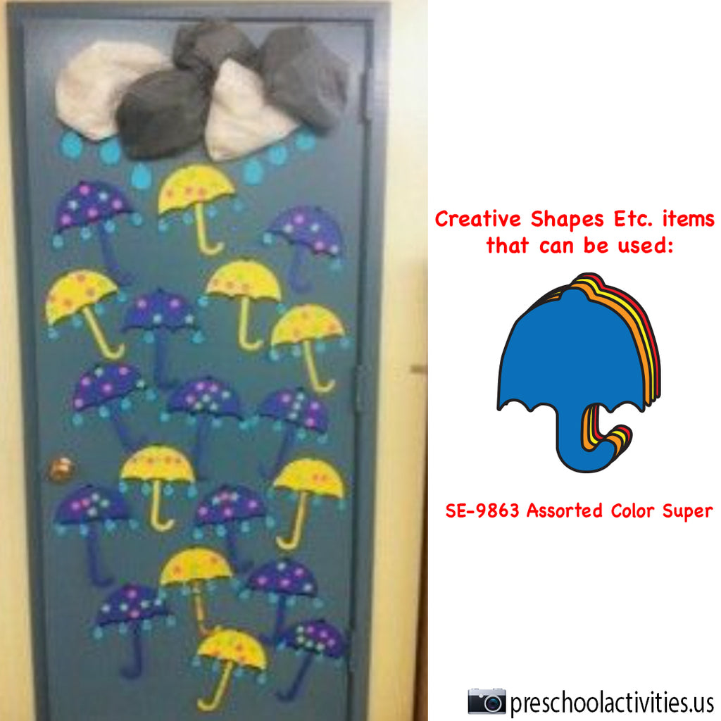 Super Umbrella Cut-Outs Are Perfect for Creating "Spring Showers" Themed Classroom Decor