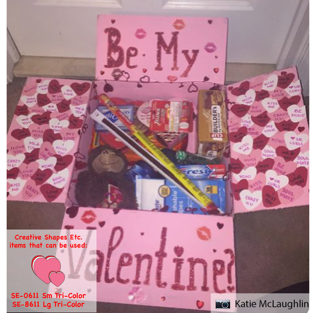 Use Hearts To Decorate Valentine's Day Care Packages for Loved Ones!