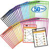 Dry Erase Pockets Reusable Sleeves 10x13 inch   50 Pack Dry Erase