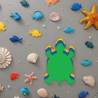 Buy Vibrant turtle cut-outs add ocean flair to crafts and displays