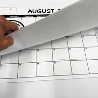 Academic Year Desk Calendar- Set of 2 Black & White with Previews Desk Calendars - Creative Shapes Etc.