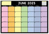 Academic Year Desk Calendar- Chalkboard Design Desk Calendar