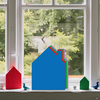 SHAPES ETC. House Assorted Color Super Cut-Outs- 8” x 10”
