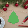SHAPES ETC. Sticky Shape Notepad - Evergreen Tree
