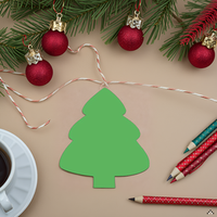 SHAPES ETC. Sticky Shape Notepad - Evergreen Tree