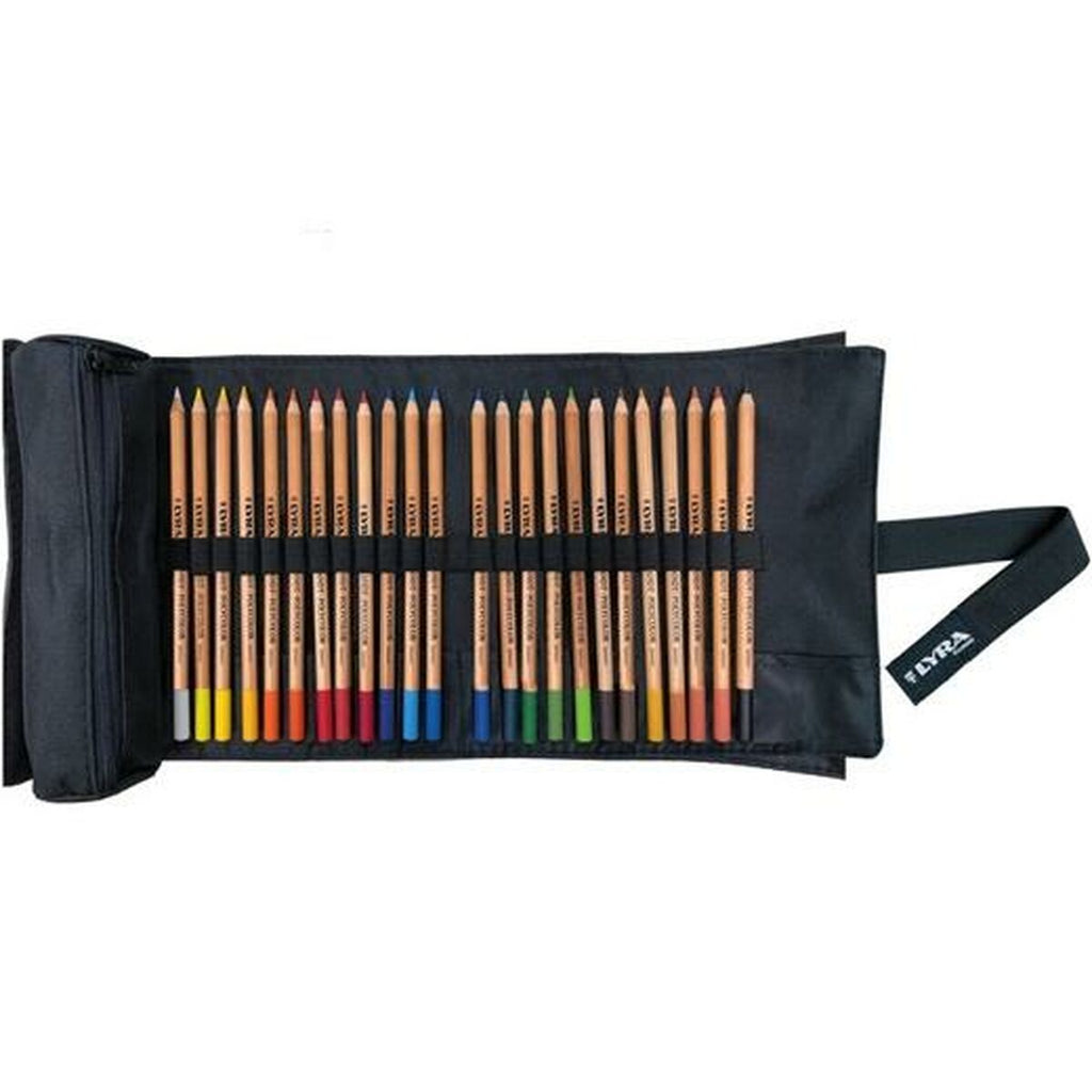 Colouring pencils LYRA Multicolour 24 Pieces Roll up pencil case