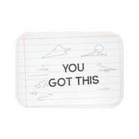 You Got This Pencil Font Bath Mat