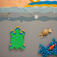 Buy Assorted color turtle cut-outs great for ocean-themed craft activities