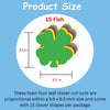 SHAPES ETC.  Large Assorted Color Creative Foam Cut-Outs - Four Leaf Clover