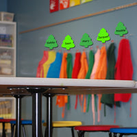 Holiday Evergreen Tree Assorted Green Color Cut-Outs - 3in - Creative Shapes Etc.