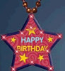 Huge Happy Birthday Star Beaded Necklace