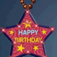 Huge Happy Birthday Star Beaded Necklace