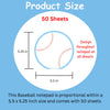 SHAPES ETC.  Large Notepad - Baseball