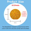 SHAPES ETC. Large Notepad - Basketball