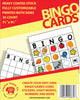SHAPES ETC. Blank Bingo Cards -7.5" x 9.5"