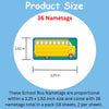 SHAPES ETC. Nametag - School Bus