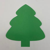 124 Pcs Christmas Evergreen Tree Large Assorted Green Cut-Outs - 5.5in - Creative Shapes Etc.