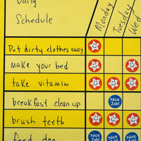 4 Piece Classroom Incentive Chart and Sticker Set - Vertical Yellow - Creative Shapes Etc.