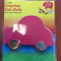 Car Tri-Color Creative Cut-Outs- 5.5"