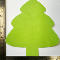 124 Pcs Christmas Evergreen Tree Large Assorted Green Cut-Outs - 5.5in - Creative Shapes Etc.