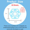 SHAPES ETC. Mini Notepad - Snowflake