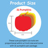 SHAPES ETC. Fall Thanksgiving Pumpkin Small Assorted Color Cut-Outs - 3in