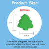 SHAPES ETC. Small Single Color Cut-Out - Evergreen