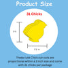 SHAPES ETC. Small Single Color Cut-Out - Chick