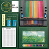 48/72/120/150/200 Professional Oil Color Pencil Set Soft Wood