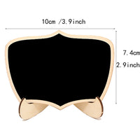 10pcs Mini Lace shape Chalkboards with Support Message Board Signs