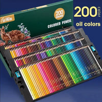 48/72/120/150/200 Professional Oil Color Pencil Set Soft Wood