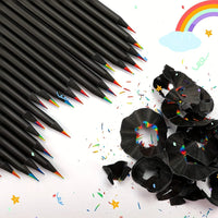 5/10pcs Kawaii Rainbow Pencil 7 Colors Concentric Gradient Crayons