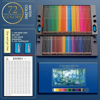 48/72/120/150/200 Professional Oil Color Pencil Set Soft Wood