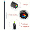 5/10pcs Kawaii Rainbow Pencil 7 Colors Concentric Gradient Crayons