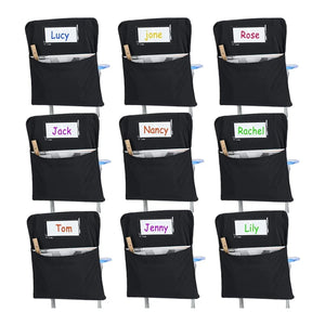 6Pcs Chair Storage Pocket Chair Bag Chair Pockets For Classrooms