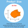 SHAPES ETC. Small Single Color Cut-Out - Fish