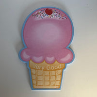 Large Notepad - Ice Cream Cone - Creative Shapes Etc.