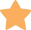 SHAPES ETC. Sticky Shape Notepad - Orange Star