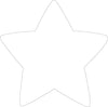 SHAPES ETC. Sticky Shape Notepad - White Star