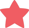 SHAPES ETC. Sticky Shape Notepad - Red Star
