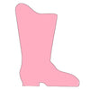 SHAPES ETC. Sticky Shape Notepad - Pink Cowgirl Boot