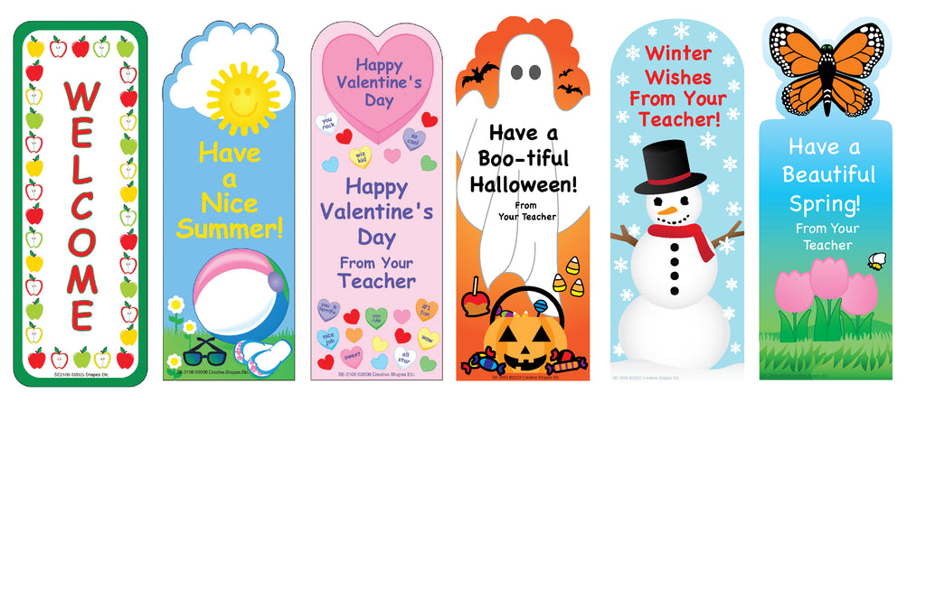 From Your Teacher Bookmarks - Set of 6 - Creative Shapes Etc.