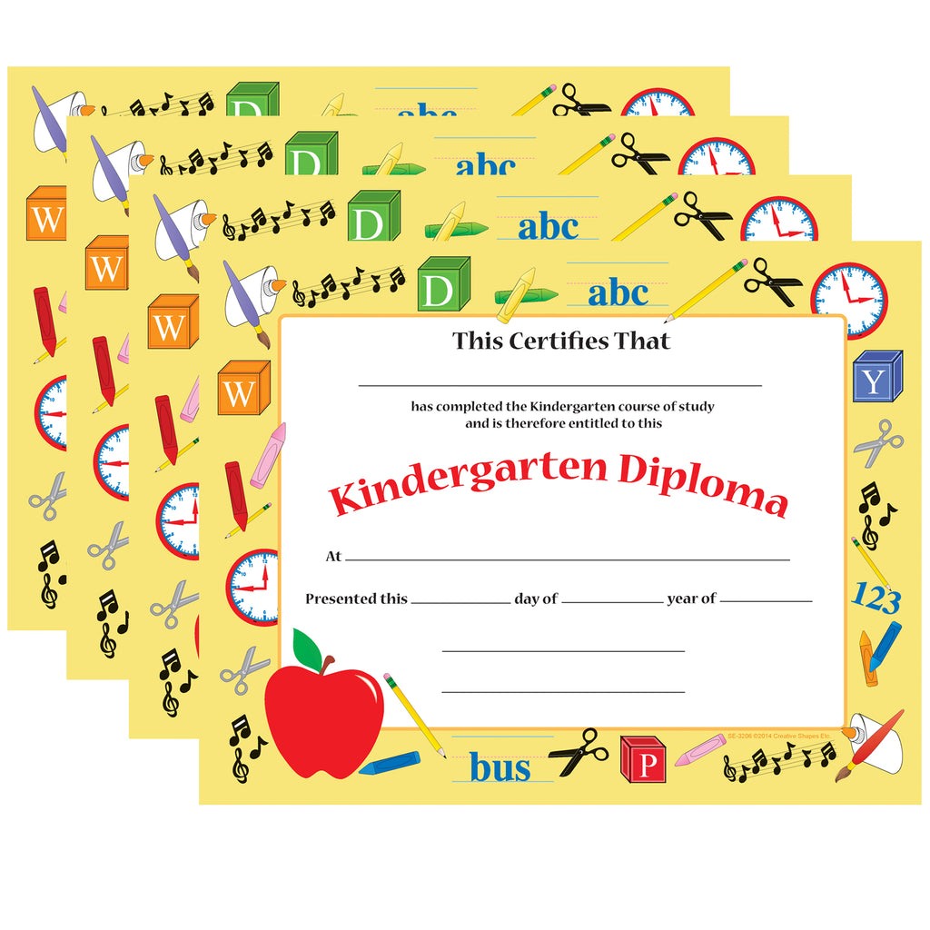 Recognition Certificate - Kindergarten Diploma